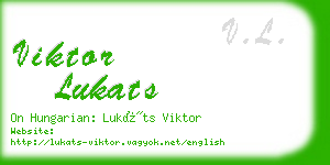 viktor lukats business card